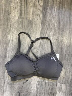 Oner Active Charcoal Gray Crossback Light Support Sports Bra